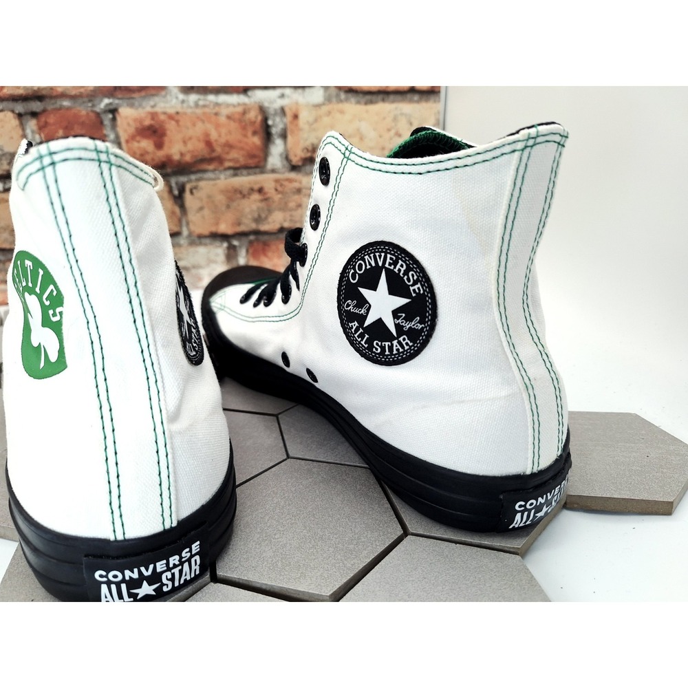 Rare New Boston Celtics  Converse Chuck Taylor Ctas Sneakers Size 9.5 Men's Hi - Picture 11 of 16